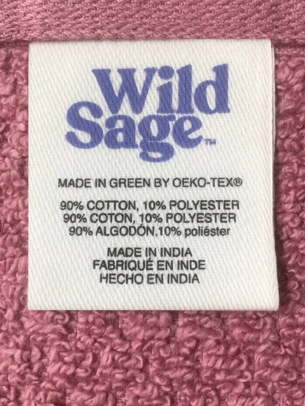 4 new MAUVE PINK Wild Sage Savannah Quick Dry 90% Cotton 30